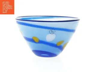 Glas skål fra Søholm (str. Ø. 17 cm. længde. 10 cm)
