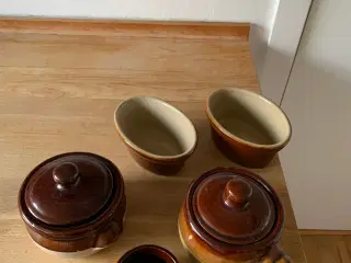 Keramikskåle, smukke retro
