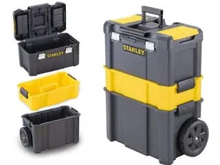 Stanley Trolley værktøjskasse med hjul - plastik, sort