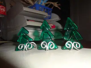 Glas juletræer 