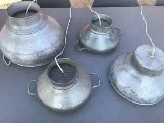 4 unikke mælkejunge lamper