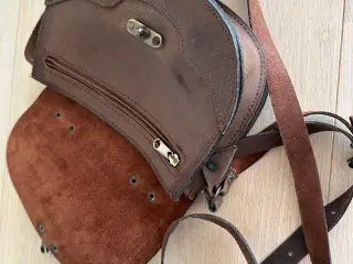 Retro skuldertaske håndlavet af robust læder sælge