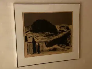 Litografi af Johannes Hofmeister Prøvetryk