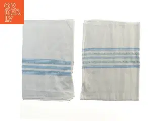 Pudebetræk med blå striber (str. 130x200, 2 styk cm)