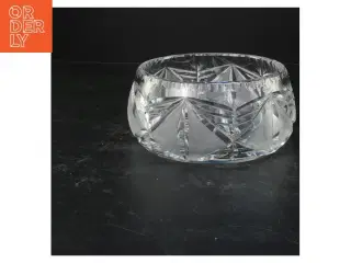 Rund skål i krystal glas (str. 8x17 cm)