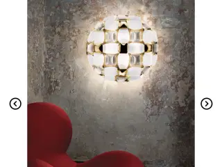 Mida plafond Ø50 hvid/guld lampe