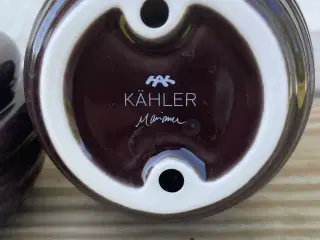 Lysestager Kahler brune. 