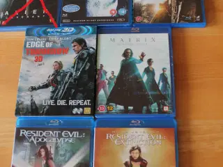 6 blandede blu-ray science fiction