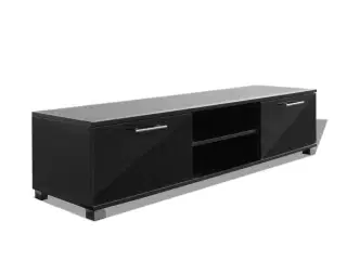 Tv-bord 120x40,5x35 cm sort højglans
