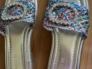 Italienske læder sandaler i str.40