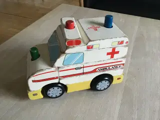 Stabeltårn ambulance… saml selv, trælegetøj