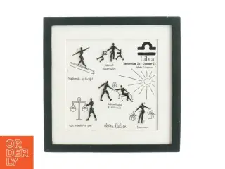 Billedramme med billedet (str. 23 x 23 cm)