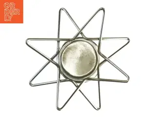 Jule kalenderlys stjerne lysstage (str. 15x4 cm)