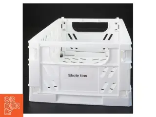 Hvid opbevaringskasse (str. 10x25x16 cm)