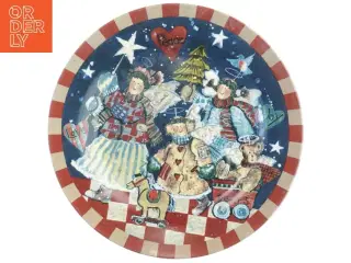 Dekorativ julekagefad (str. Ø. 27 cm)