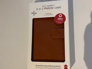 Exclusive 2-i-1 - iPhone 11 - ægte læder cover