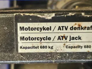 motorcykel/atv donkraft