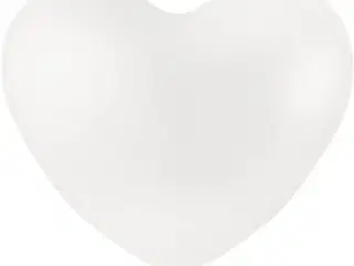 Hvide Hjerteballoner - 8 stk. til Romantiske Anledninger