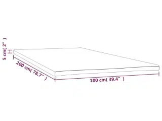Topmadras 100x200x5 cm