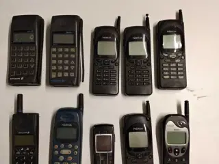 Mobiltelefoner gamle 10 stk 