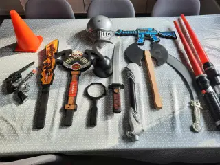 Legetøjs våben samlet
