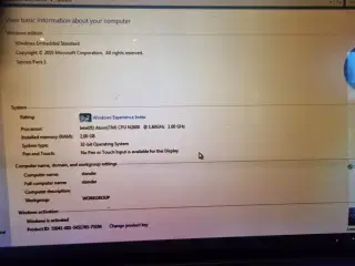 Windows enbedde, Informationsstander med indbygget