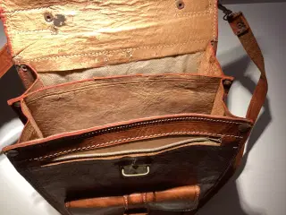 Retro taske i kernelæder