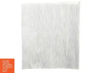 Hvidt/gråt gulv tæppe (str. 124 x 35 cm)