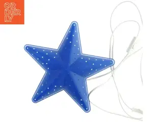 Blå stjerneformet lampe fra IKEA (str. 28x10 cm)