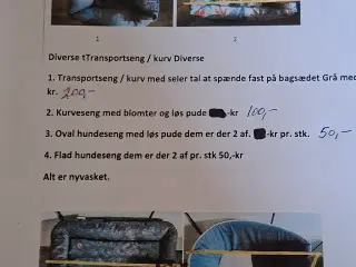  Diverse Hunde transport /kurv 