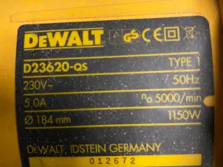 Rundsav DeWalt 