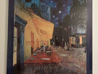 Van Gogh plakat Cafe de nuit i sølvramme og plexig