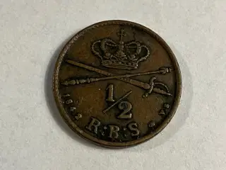 1/2 Rigsbankskilling 1842 - Pæn