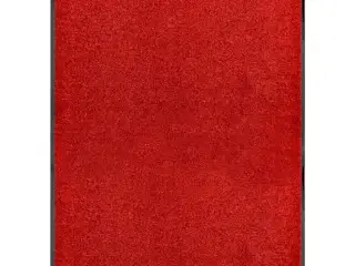 Vaskbar dørmåtte 90x120 cm rød