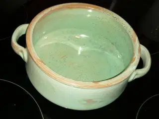 FAD OG 3 LYSHOLDERE, KARLSON KERAMIK