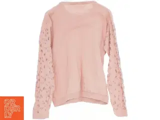 Lyserød sweater med mønster fra H&M (str. 140)