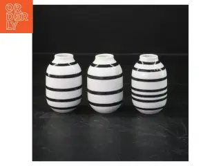 Sæt af 3 K&#228;hler vaser fra K&#228;hler (str. 8 cm. 3 styk)