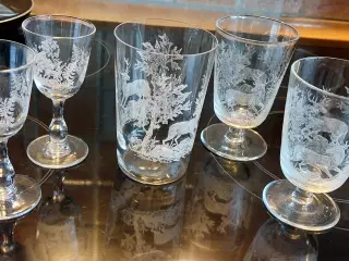 HJORTEGLAS  KAT. ÅR 1910 - SAMLET PRIS 