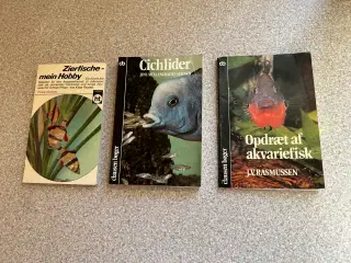 Akvarie og fiske bøger 