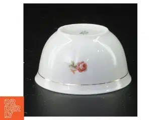 Porcelænsskål med blomstermotiver (str. 10 x 5 cm)