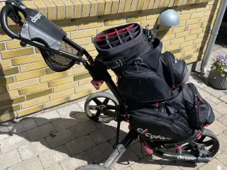 Golfvogn og bag