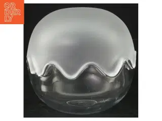 Glas bonbonniere fra Holmegaard (str. Ø. 10,5 cm)