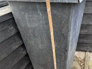 Zink blomsterkrukke HØJ