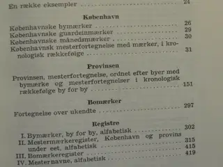 danske guld og sølv smedemærker før 1870, af chr. 