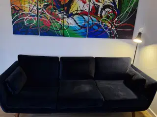 Super fed sofa og puffe