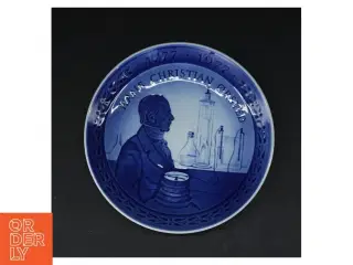 H.C.Ørsted jubilæumsvægplatte fra Royal Copenhagen (str. Ø. 18,5 cm)