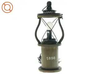 Bordlampe af træ og metal (str. H 40 CM)