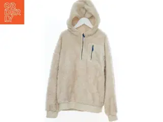 Fleece hættetrøje med lomme fra H&M (str. 140)