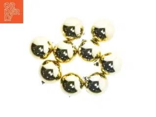 Guld julekugler (str. 9 styk)