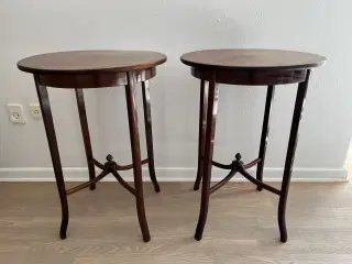 2 mahogni sideborde / lampeborde